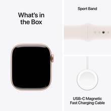 Смарт-годинник APPLE Watch Series 10 GPS 42mm Rose Gold Alum Light Blush Sp/b - M/L (MWWJ3QH/A)