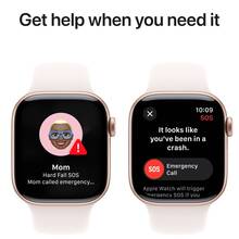 Смарт-годинник APPLE Watch Series 10 GPS 42mm Rose Gold Alum Light Blush Sp/b - M/L (MWWJ3QH/A)