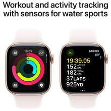 Смарт-годинник APPLE Watch Series 10 GPS 42mm Rose Gold Alum Light Blush Sp/b - M/L (MWWJ3QH/A)