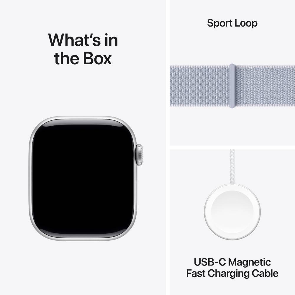 Покупка Смарт-годинник APPLE Watch Series 10 GPS 42mm Silver Alum Blue Cloud Sp/Loop (MWWD3QH/A)