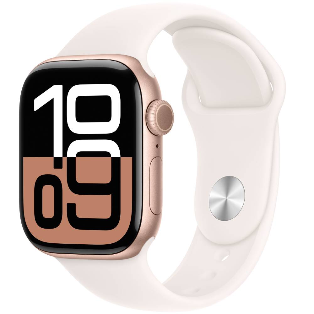 Смарт-часы APPLE Watch Series 10 GPS 46mm Rose Gold Alum Light Blush Sp/b - M/L (MWWU3QH/A)