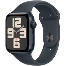 Смарт-годинник APPLE Watch SE 2024 GPS 44mm Midnight Alum Midnight Sp/b - M/L (MXEK3QH/A)