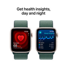 Смарт-часы APPLE Watch SE 2024 GPS 44mm Starlight Alum Lake Green Sp/Loop (MXEW3QH/A)