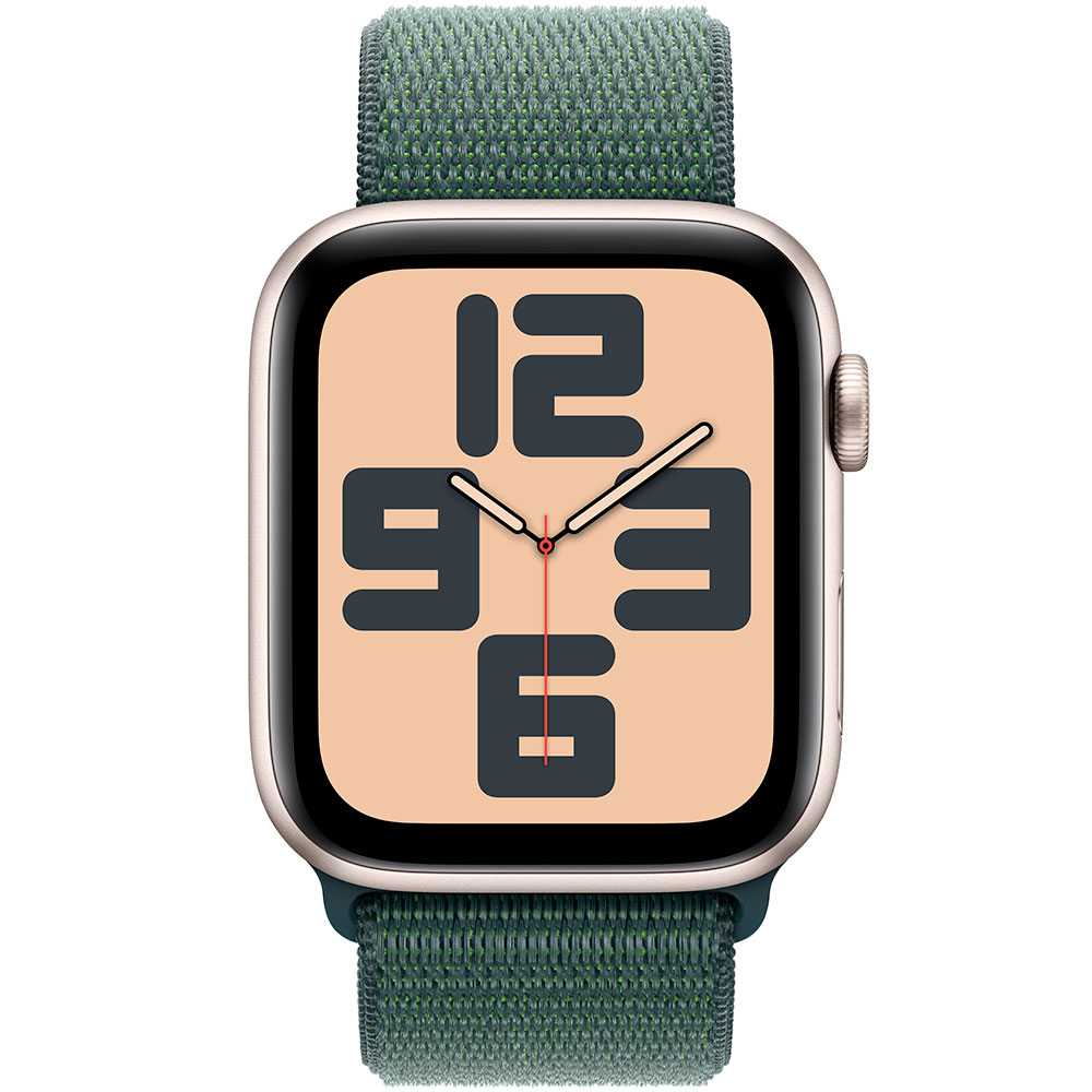 Смарт-часы APPLE Watch SE 2024 GPS 44mm Starlight Alum Lake Green Sp/Loop (MXEW3QH/A) Функциональность для взрослых