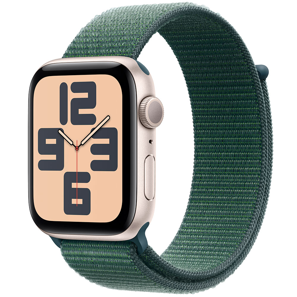 Смарт-годинник APPLE Watch SE 2024 GPS 40mm Starlight Alum Lake Green Sp/Loop (MXEH3QH/A)