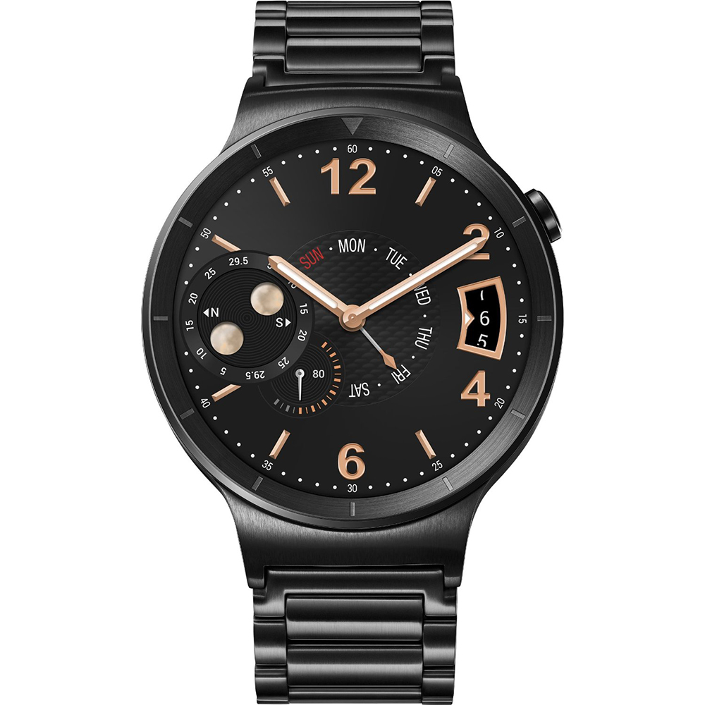 Смарт-часы HUAWEI Watch Stainless Steel Strap Black Совместимость Android OS