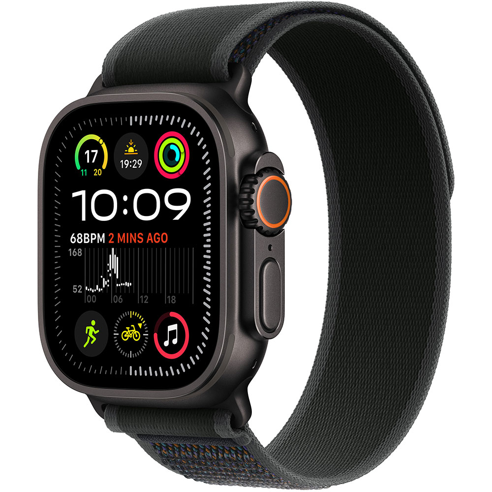 Смарт-часы APPLE Watch Ultra 2 GPS+Cellular, 49mm Black Titan Black Trail&nbsp;Loop - S/M (MX4U3UL/A)