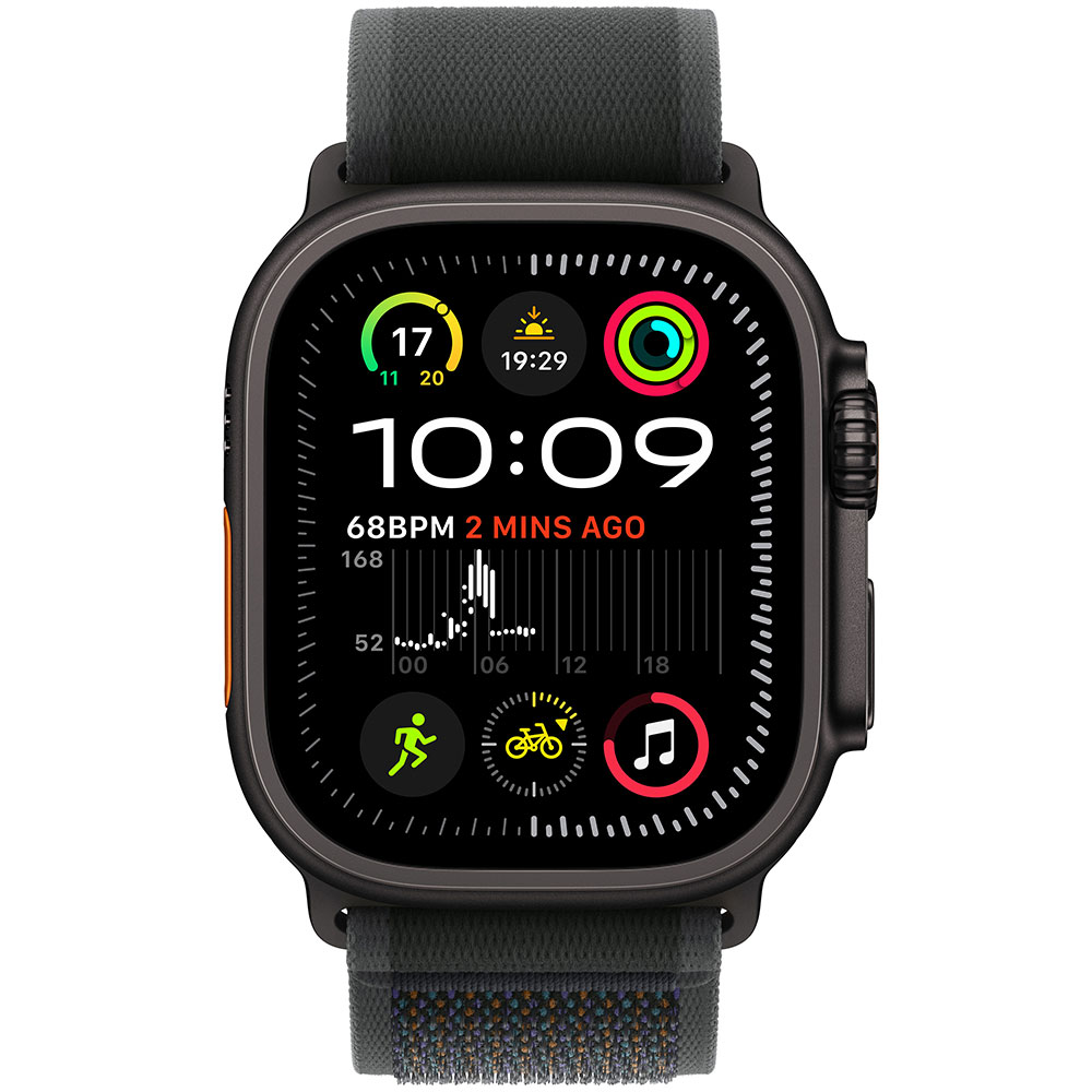 Смарт-часы APPLE Watch Ultra 2 GPS+Cellular, 49mm Black Titan Black Trail&nbsp;Loop - S/M (MX4U3UL/A) Функциональность для взрослых