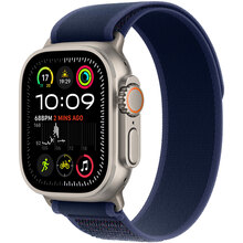 Смарт-часы APPLE Watch Ultra 2 GPS+Cellular, 49mm Natural Titan Blue Trail Loop - M/L (MX4L3UL/A)