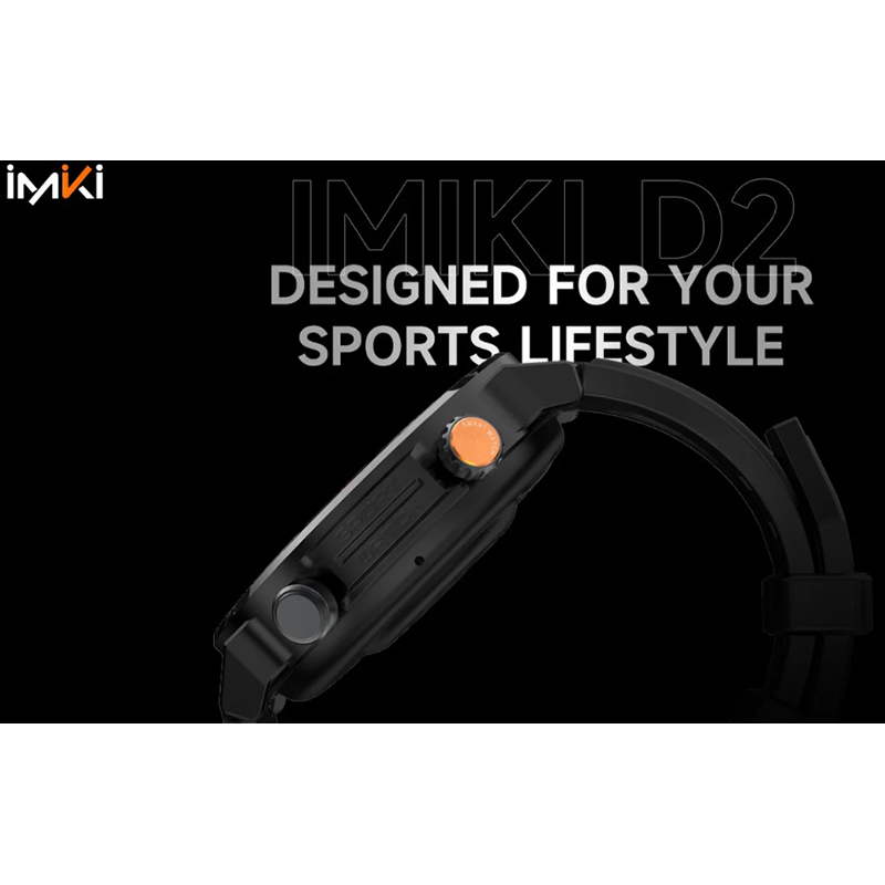 Смарт-часы IMIKI D2 Silver Silicone Strap Совместимость iOS (Apple)