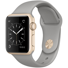 Смарт-часы Apple Watch Series 1 38mm Gold Aluminium Case with Concrete Sport Band (MNNJ2FS/A)