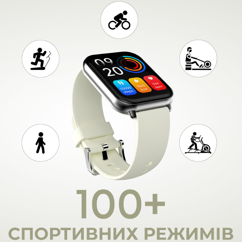 Покупка Смарт-годинник HIFUTURE Zone 2 SilverGrey