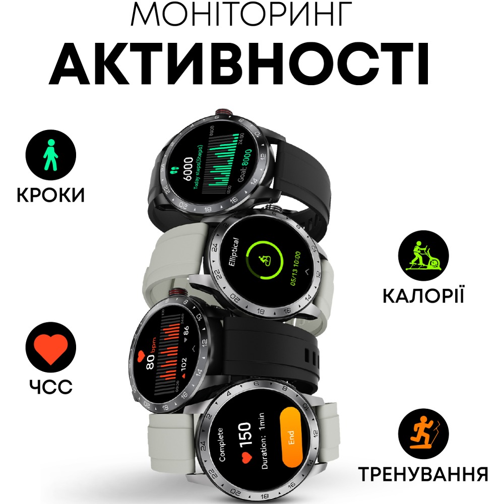 Смарт-годинник HIFUTURE Flex2 Silver Вид діяльності біг