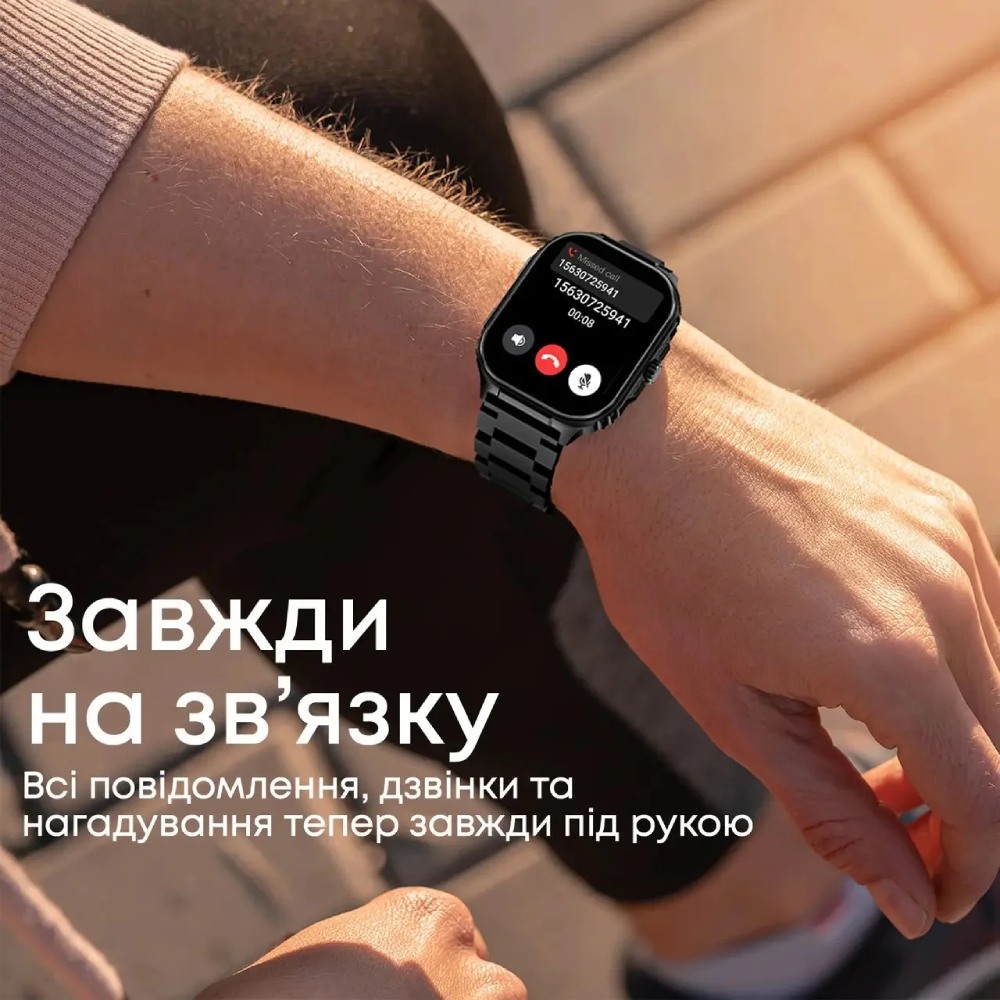 Смарт-часы HIFUTURE Ultra3 Pro Black Совместимость iOS (Apple)