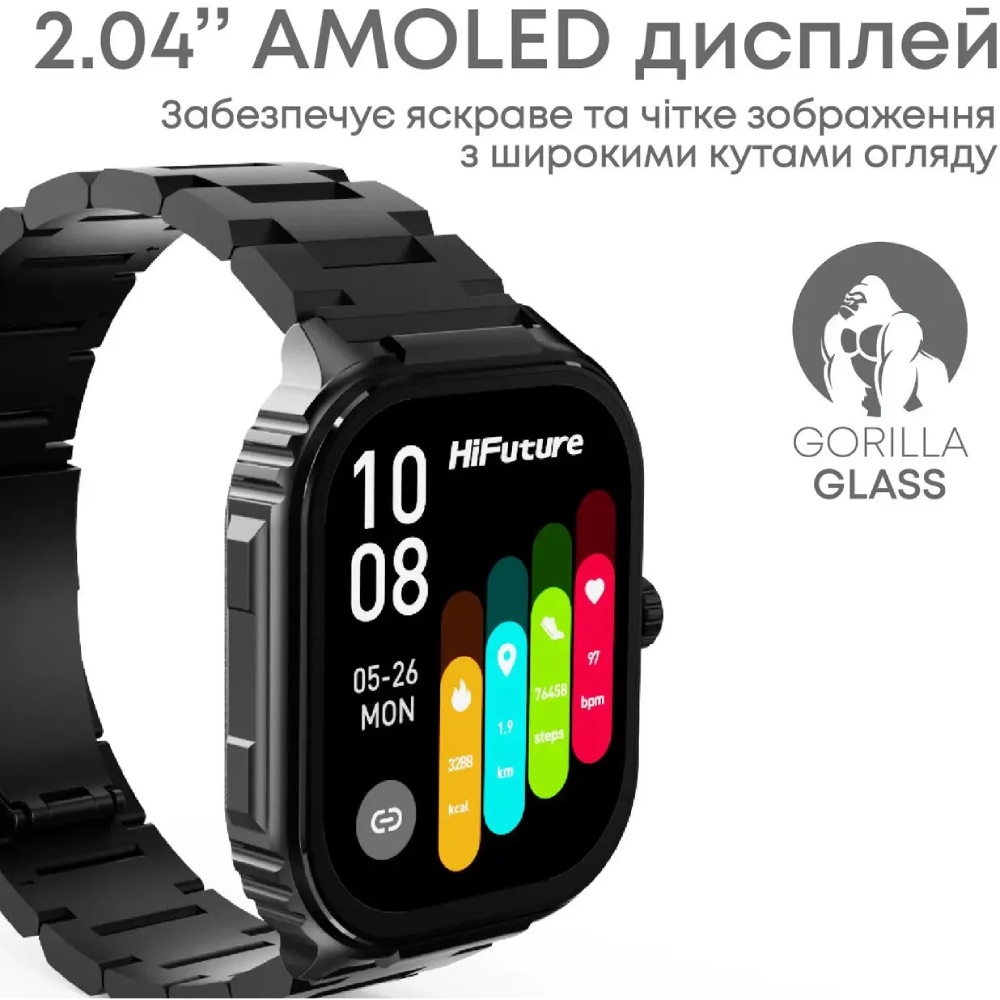 Смарт-часы HIFUTURE Ultra3 Pro Black Совместимость Android OS