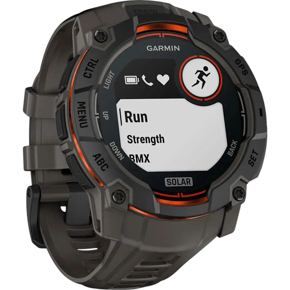 Смарт-часы GARMIN Instinct 3 Solar (50 мм) Black with Charcoal Band (010-02935-00) Функциональность для взрослых