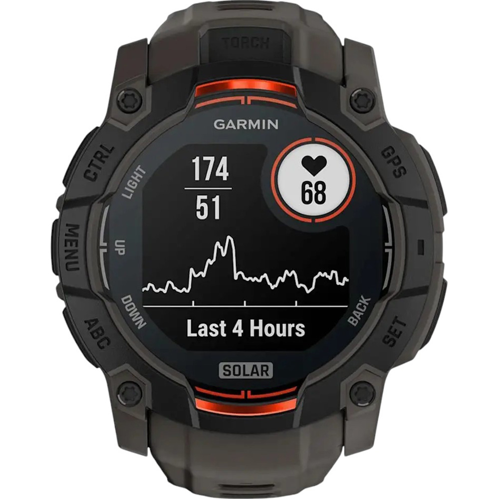 В Украине Смарт-часы GARMIN Instinct 3 Solar (50 мм) Black with Charcoal Band (010-02935-00)