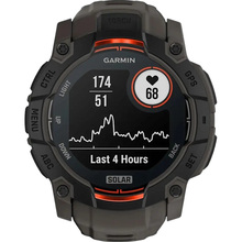 Смарт-часы GARMIN Instinct 3 Solar (50 мм) Black with Charcoal Band (010-02935-00)