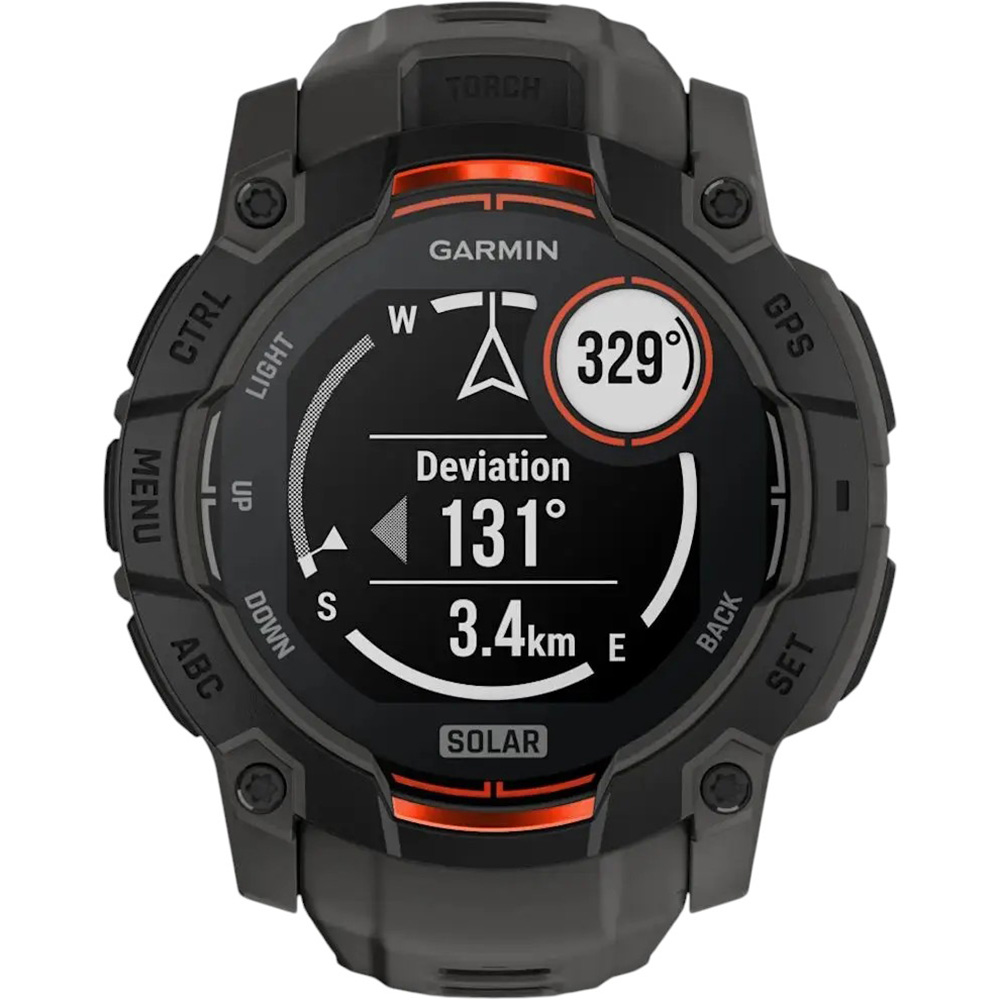 Фото 18 Смарт-часы GARMIN Instinct 3 Solar (50 мм) Black with Charcoal Band (010-02935-00)