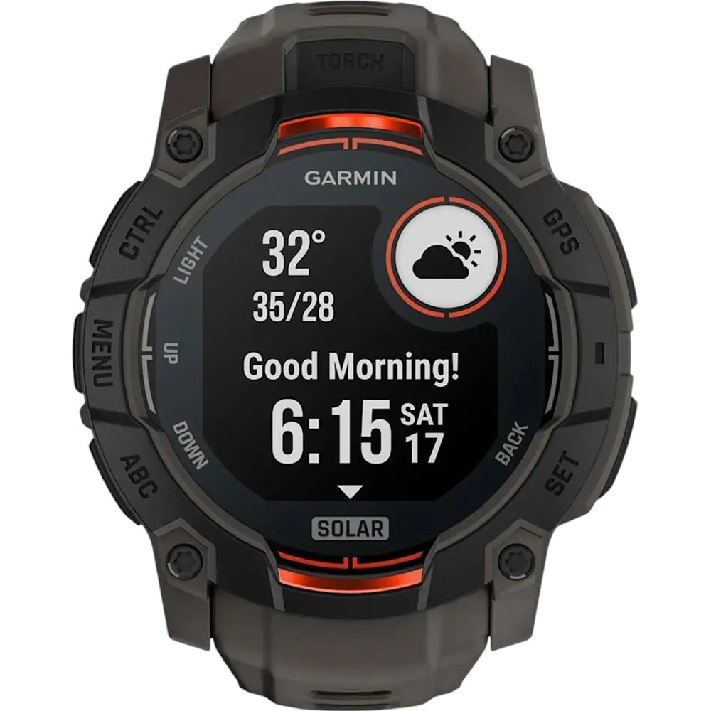 Фото 17 Смарт-часы GARMIN Instinct 3 Solar (50 мм) Black with Charcoal Band (010-02935-00)