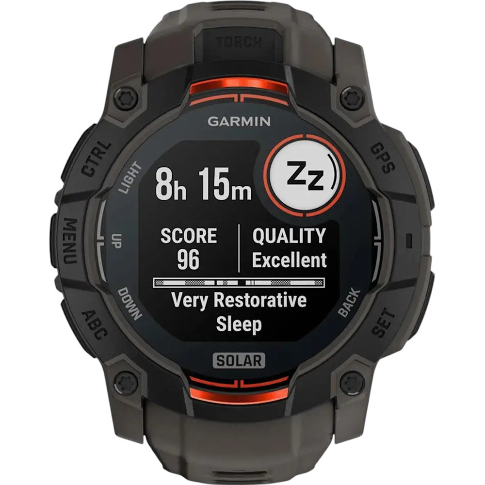 Фото 16 Смарт-часы GARMIN Instinct 3 Solar (50 мм) Black with Charcoal Band (010-02935-00)