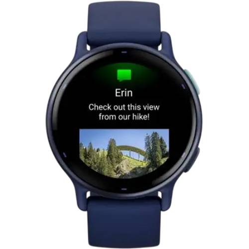 Смарт-годинник GARMIN Vivoactive 5 Metallic Navy Aluminium Bezel Navy Case (010-02862-12) Сумісність iOS (Apple)