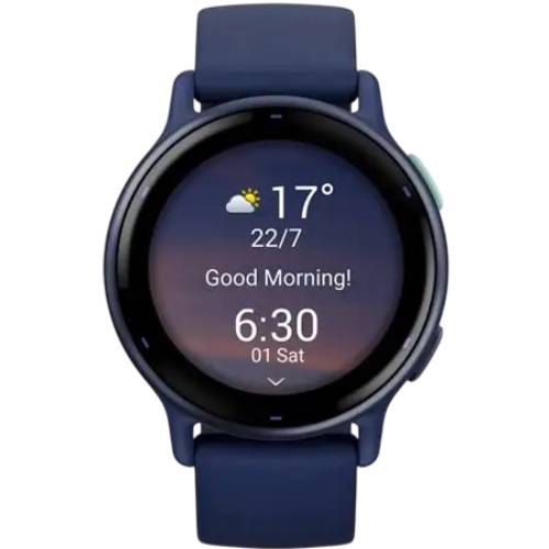 Смарт-годинник GARMIN Vivoactive 5 Metallic Navy Aluminium Bezel Navy Case (010-02862-12) Операційна система інша