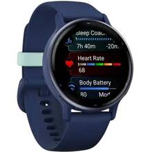 Смарт-годинник GARMIN Vivoactive 5 Metallic Navy Aluminium Bezel Navy Case (010-02862-12)