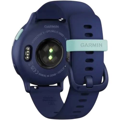 Зовнішній вигляд Смарт-годинник GARMIN Vivoactive 5 Metallic Navy Aluminium Bezel Navy Case (010-02862-12)