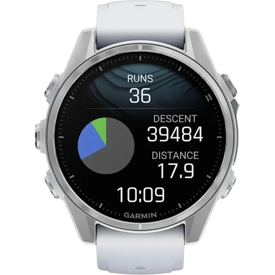 Зображення Смарт-годинник GARMIN Fenix 8 Amoled 43mm Silver (010-02903-00)