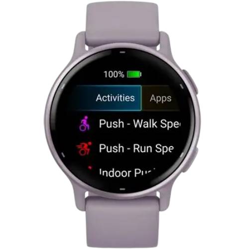 Зовнішній вигляд Смарт-годинник GARMIN Vivoactive 5 Metallic Orchid Aluminum Bezel Orchid Case (010-02862-13)