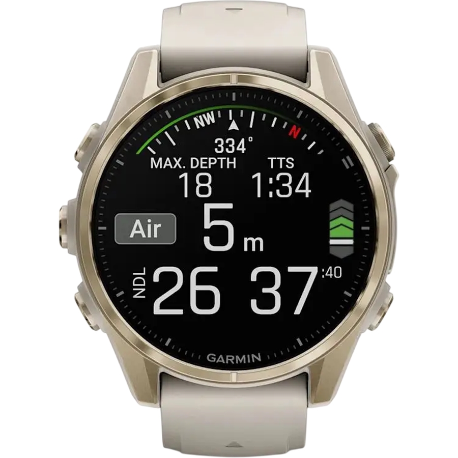 Фото Смарт-годинник GARMIN Fenix 8 Amoled Sapphire Fog Grey (010-02903-11)