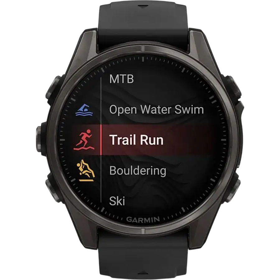 Замовити Смарт-годинник GARMIN Fenix 8 Amoled Sapphire Carbon Grey Titanium (010-02903-21)