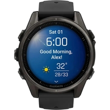 Смарт-годинник GARMIN Fenix 8 Amoled Sapphire Carbon Grey Titanium (010-02903-21)