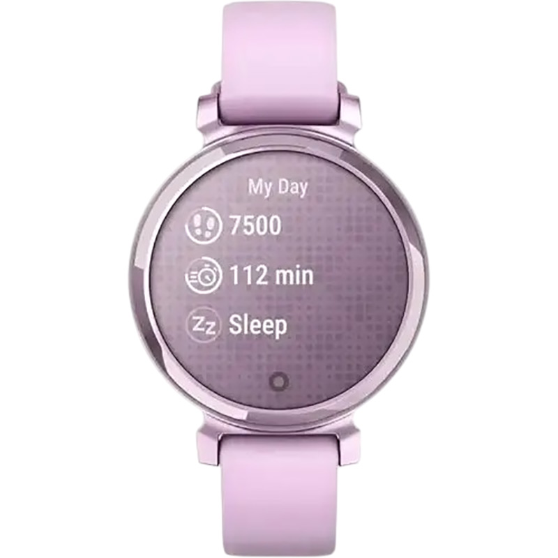 Зовнішній вигляд Смарт-годинник GARMIN Lily 2 Metallic Lilac / Lilac Silicone Band (010-02839-01)