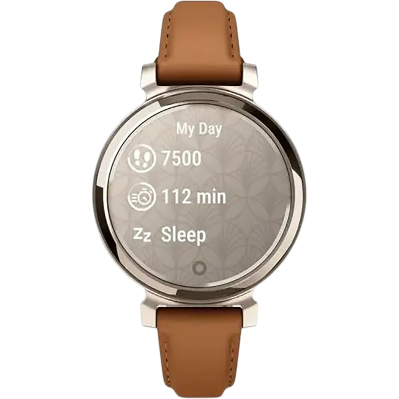 Замовити Смарт-годинник GARMIN Lily 2 Classic Cream Gold, Tan Leather Band (010-02839-02)