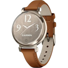 Смарт-часы GARMIN Lily 2 Classic Cream Gold, Tan Leather Band (010-02839-02)