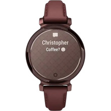 Смарт-годинник GARMIN Lily 2 Classic Dark Bronze, Mulberry Leather Band (010-02839-03)