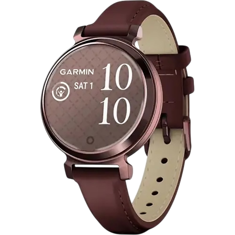 Смарт-годинник GARMIN Lily 2 Classic Dark Bronze, Mulberry Leather Band (010-02839-03)