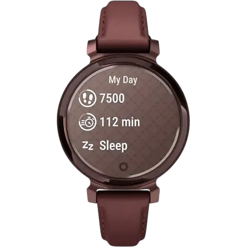 Зовнішній вигляд Смарт-годинник GARMIN Lily 2 Classic Dark Bronze, Mulberry Leather Band (010-02839-03)