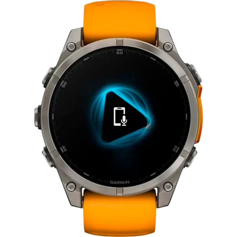 Смарт-годинник GARMIN Fenix 8 Amoled 47mm Sapphire Titanium with Spark Orange/Graphite Silicone Band (010-02904-11) Операційна система інша