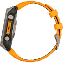 Смарт-годинник GARMIN Fenix 8 Amoled 47mm Sapphire Titanium with Spark Orange/Graphite Silicone Band (010-02904-11)