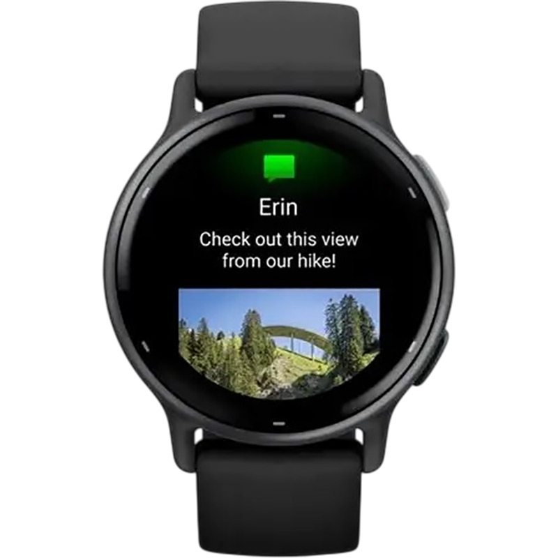 Замовити Смарт-годинник GARMIN Vivoactive 5 Slate Aluminium Bezel, Black Case (010-02862-10)