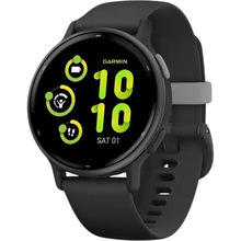 Смарт-годинник GARMIN Vivoactive 5 Slate Aluminium Bezel, Black Case (010-02862-10)