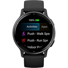 Смарт-годинник GARMIN Vivoactive 5 Slate Aluminium Bezel, Black Case (010-02862-10)