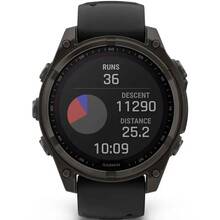 Смарт-часы GARMIN Fenix 8 Solar 47mm Sapphire Carbon Grey DLC Titanium (010-02906-11)