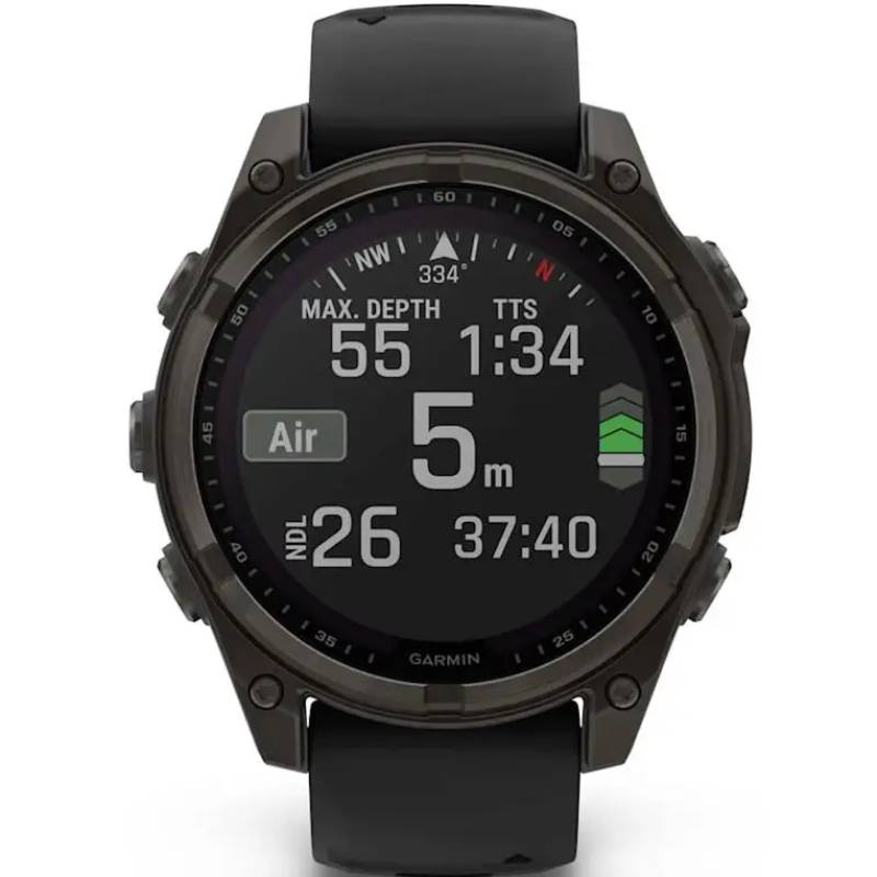 Заказать Смарт-часы GARMIN Fenix 8 Solar 47mm Sapphire Carbon Grey DLC Titanium (010-02906-11)