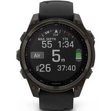 Смарт-часы GARMIN Fenix 8 Solar 47mm Sapphire Carbon Grey DLC Titanium (010-02906-11)