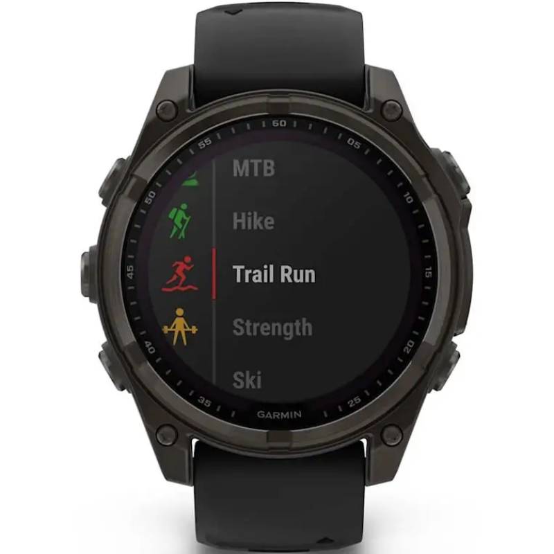 Фото Смарт-часы GARMIN Fenix 8 Solar 47mm Sapphire Carbon Grey DLC Titanium (010-02906-11)