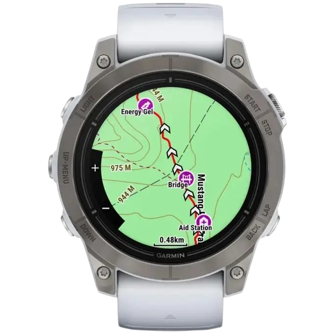 Заказать Смарт-часы GARMIN Epix Pro Gen 2 Sapphire Edition 47 мм Titan Whitestone Band (010-02803-21)